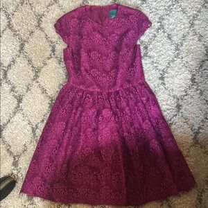Elegant Pink Lace Woman’s dress